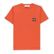 Orange Bomuld T-shirt til Drenge