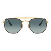 MARSHAL Sunglasses in Gold Havana/Blue Shaded