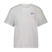 Stilfuld Print T-Shirt Hvid