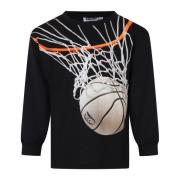 Basketball Print Langærmet T-shirt