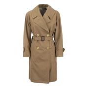 Dryp-Proof Bomuld Twill Trench Coat
