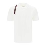 Polo T-shirt med Selvedge Logo og Harness Detaljer