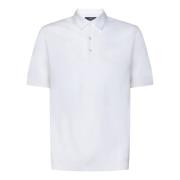Hvid Tricot Polo Shirt