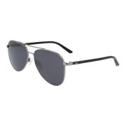CK21306S Sunglasses, Ruthenium/Smoke