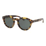 Blonde Havana/Green Sunglasses