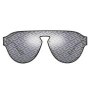 Sort/Grå Blå Monogram Solbriller