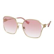 Gold/Pink Shaded Sunglasses