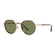 Matte Pale Gold/Green Sunglasses AR 6145