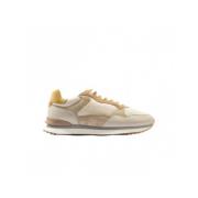 Beige Pink Yellow Lave Top Sneakers