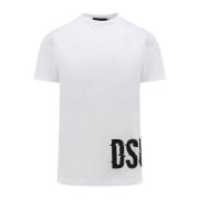 Logo Print Bomuld T-Shirt