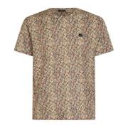 Tropisk Print Bomuld Jersey T-shirt