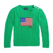 Strikket Flag Sweater