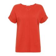 Bright Red Kerstin Strik T-shirt