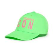 Baseball cap med neon Icon print