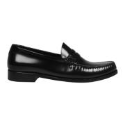 Skinnende læder loafers SS23 sort