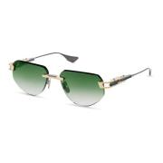 GRAND-IMPERYN Solbriller Hvidguld/Mørkegrøn