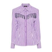 Sparkling Grape Stripe Skjorte