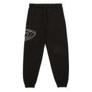 Fleece jogger bukser med Oval D logo