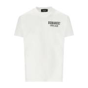Ceresio 9 Hvid Logo Print T-Shirt