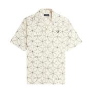 Geometrisk Print Reverskrave Skjorte