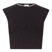 Sort Cropped Perle Sweater