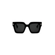 Firkantede solbriller med fedt logo