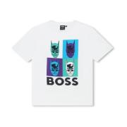 Batman Hvid Bomuld Jersey T-shirt