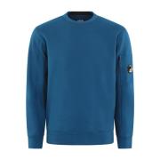 Blå Crew Neck Sweater Opgradering