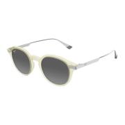 Momi GS622-21 Shiny Trans Yellow w/Silver Sunglasses