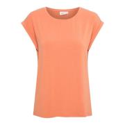 Adeliasz T-Shirt Top i Dusty Orange