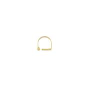 Courage Waterproof Solid Bar Ring 18K Gold Plating