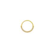 Joy Waterproof Clear CZ One Row Ring 18K Gold Plating
