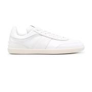 Hvide Casual Lukkede Flade Sneakers