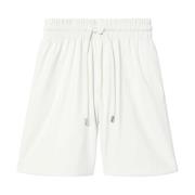 Hvide Casual Faux Læder Shorts