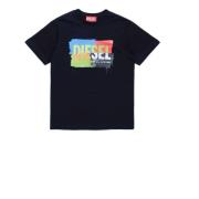 T-shirt med multicolor print