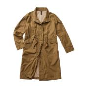 Beige Bomuld Trench Coat