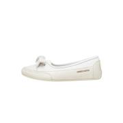 Buffed leather ballet flats CANDY BOW