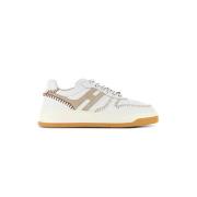 Ivory Low-Top Sneakers med H Detalje