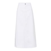 Gestuz Milygz Hw Long Skirt Nederdele 10909059 White Wash