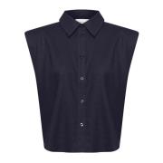 Gestuz Lizagz Linen Sl Shirt Bluser 10909186 Seaborne