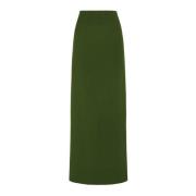 Sienna, lang grøn nederdel