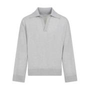 Klassisk Uld Polo Hals Sweater