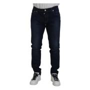 Mørkeblå Skinny Stretch Denim Jeans
