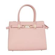 Pink Lady Bag med Gyldne Detaljer