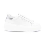 Optisk Hvid Sølv Sneakers