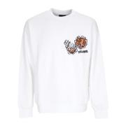 Tiger Crewneck Sweatshirt Hvid Streetwear