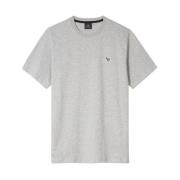 Light Grey Cotton Zebra Logo T-Shirt