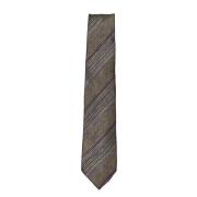 'Signature Stripe' Block Tie Brown