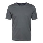 Grå Lyocell Half-Sleeved T-Shirt