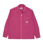 Magenta Rainer Shirt Jacket Garment Dyed